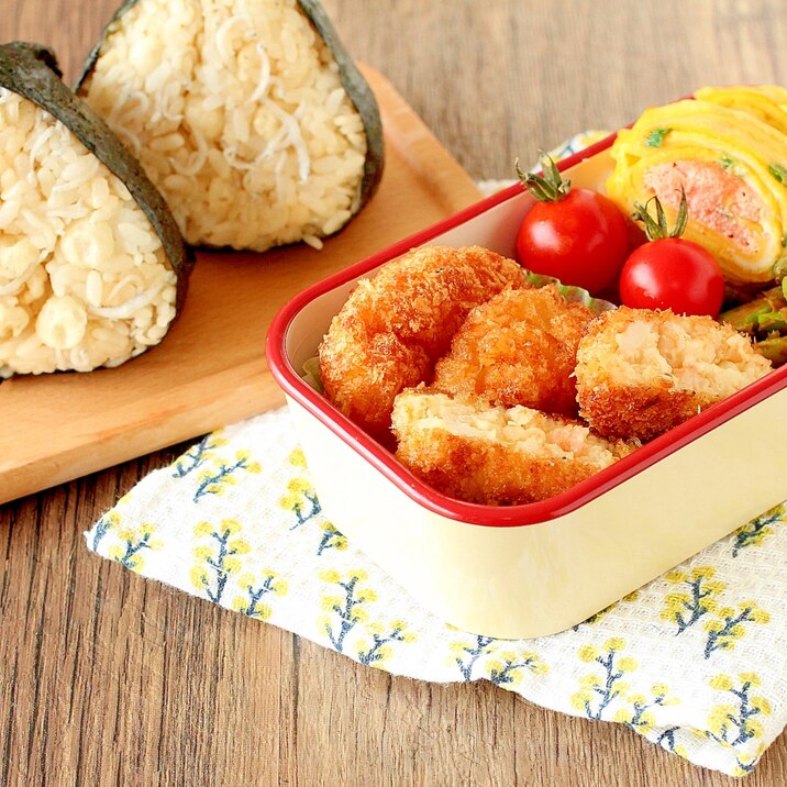 めちゃくちゃ簡単!揚げないエビカツ弁当